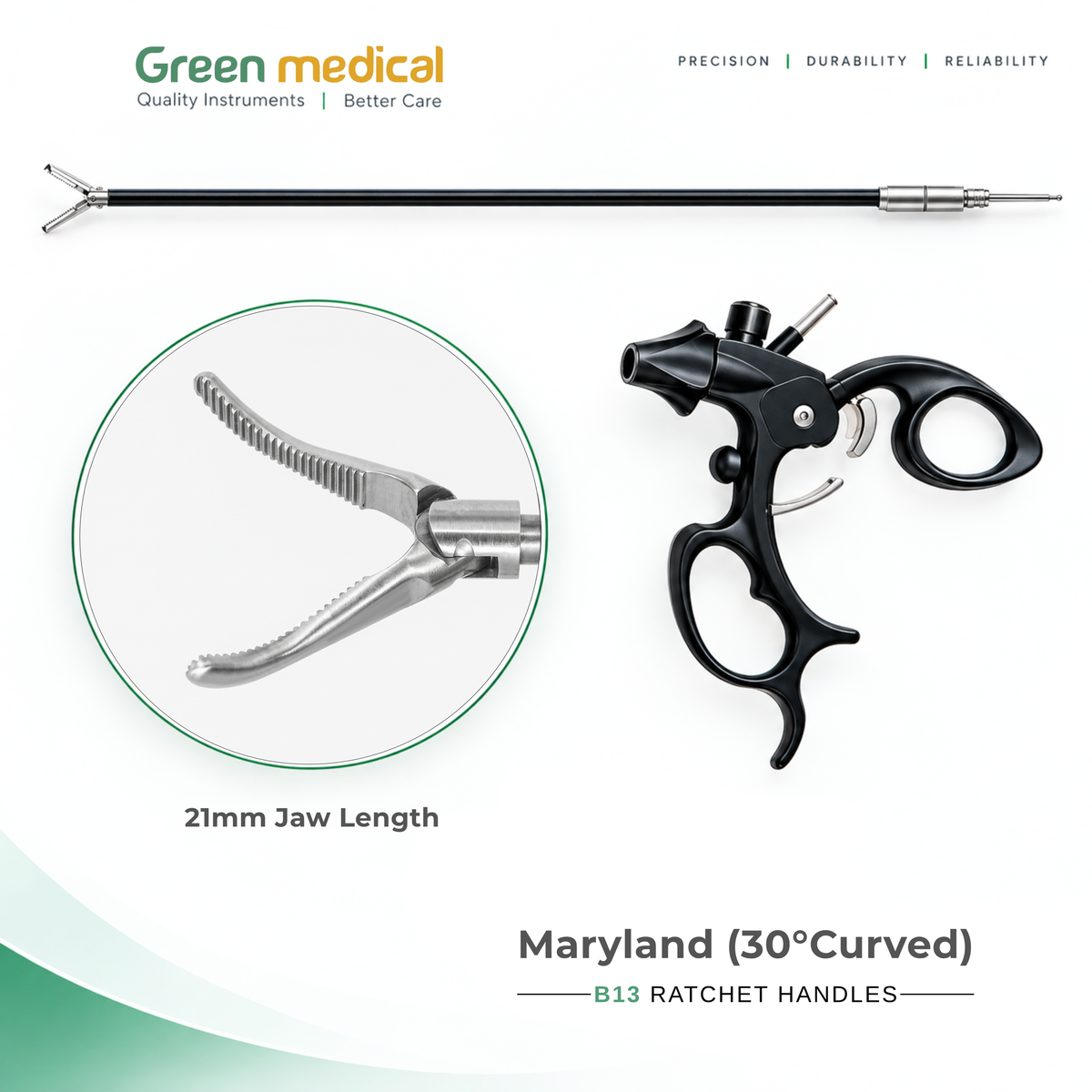 Reusable Monopolar Endoscopic Electrosurgical Instruments – German Stainless Steel