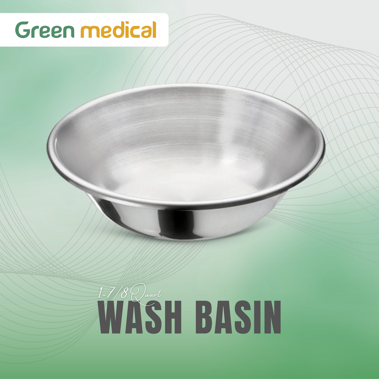 Stainless Steel Wash Basin – 1-7/8 Quart Medical & Surgical Utility Bowl