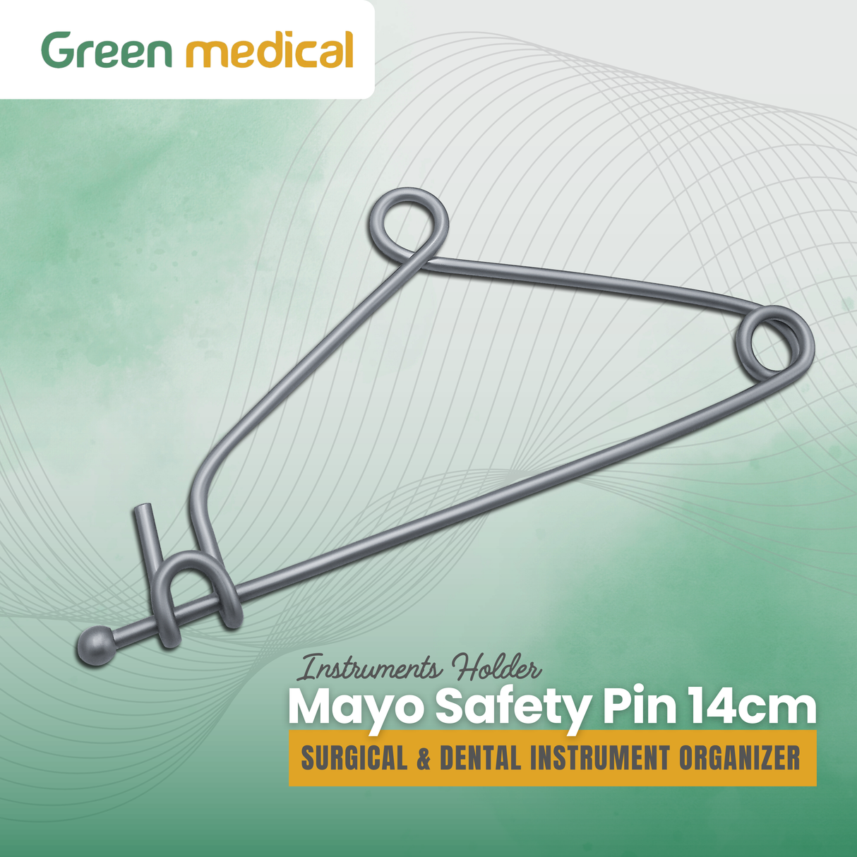 Mayo Safety Pin 14cm Surgical & Dental Instrument Organizer