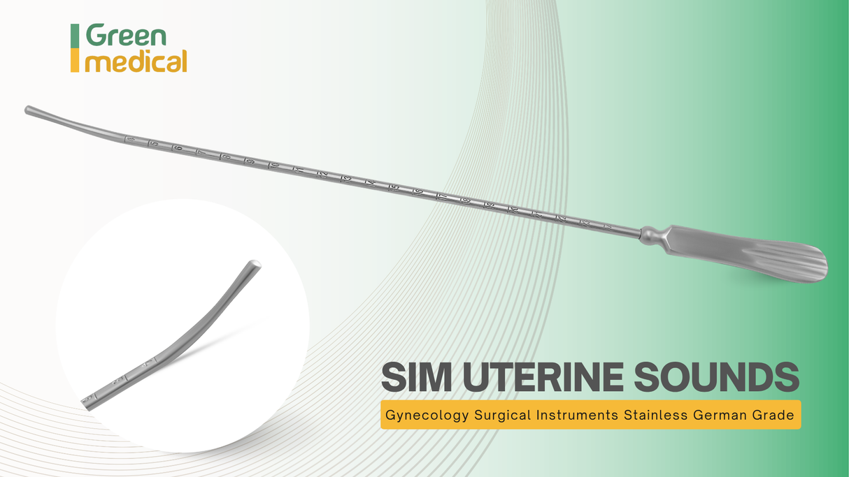 Sim Uterine Sounds Gynecology Surgical Instruments Stainless German Grade