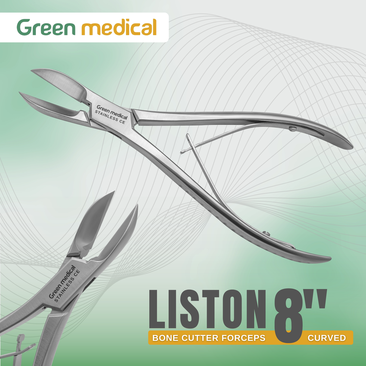 Liston Bone Cutter Curved 8" Surgical Orthopedic Instruments German Grade