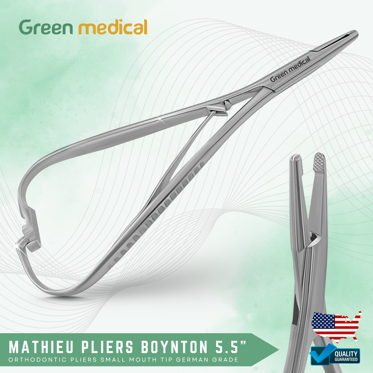 Mathieu Pliers Boynton 5.5" Mathieu Needle Holder Small Mouth Tip German Grade