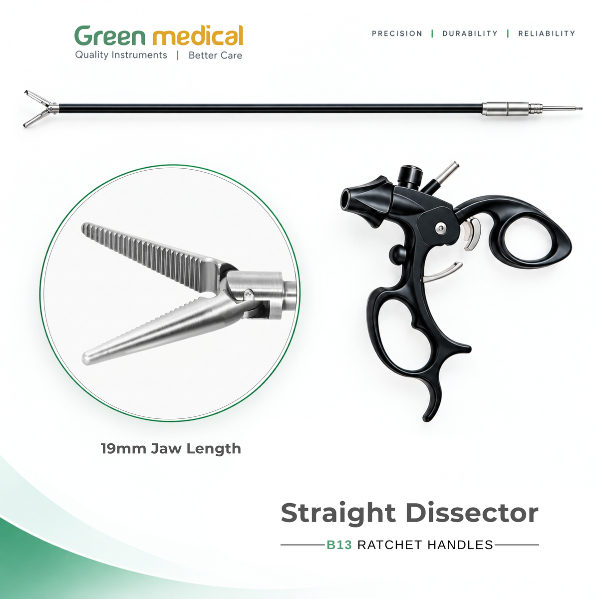 Reusable Monopolar Endoscopic Electrosurgical Instruments – German Stainless Steel