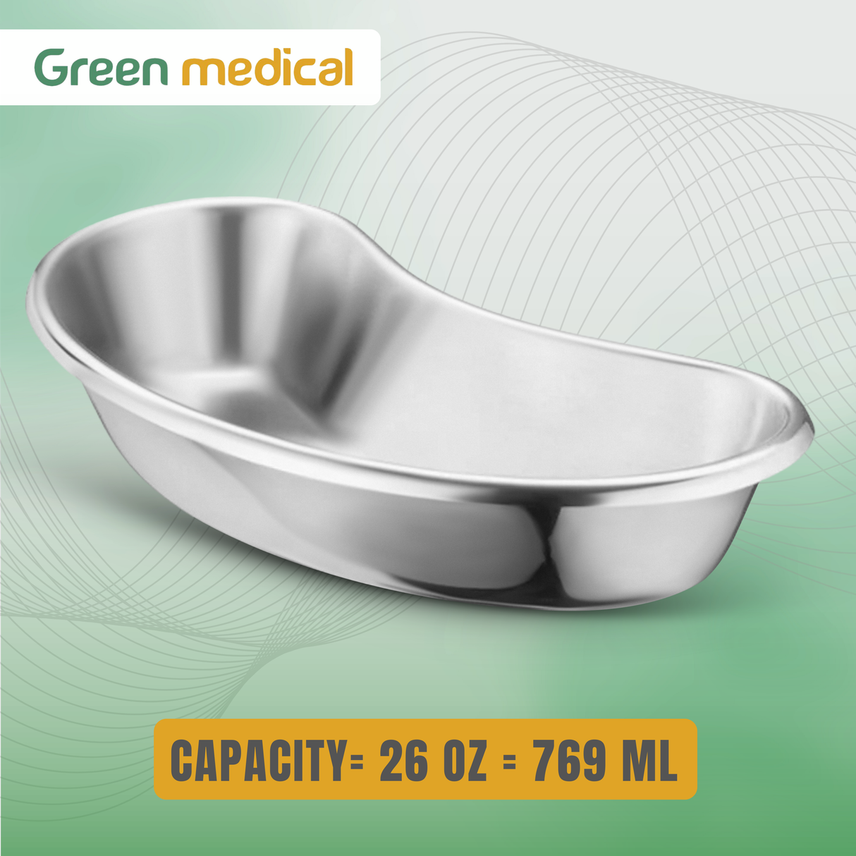 Emesis Basin 26 oz, 10″ Stainless Steel Medical Surgical Grade Kidney Bowl Dish