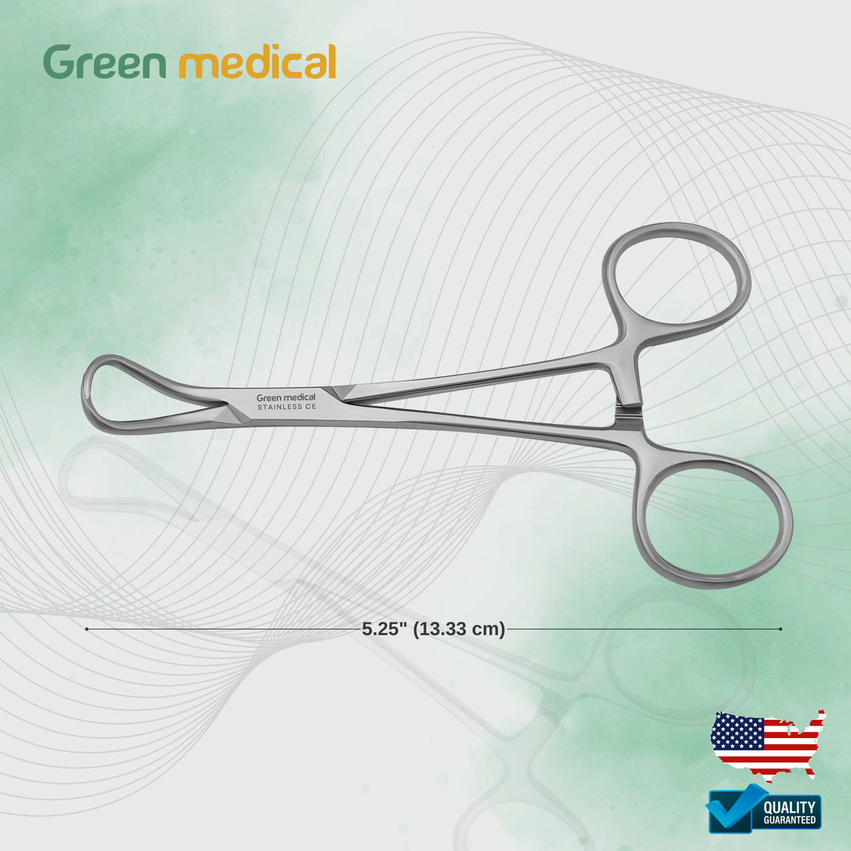 Backhaus Towel Clamp, 5.25", Premium German Stainless