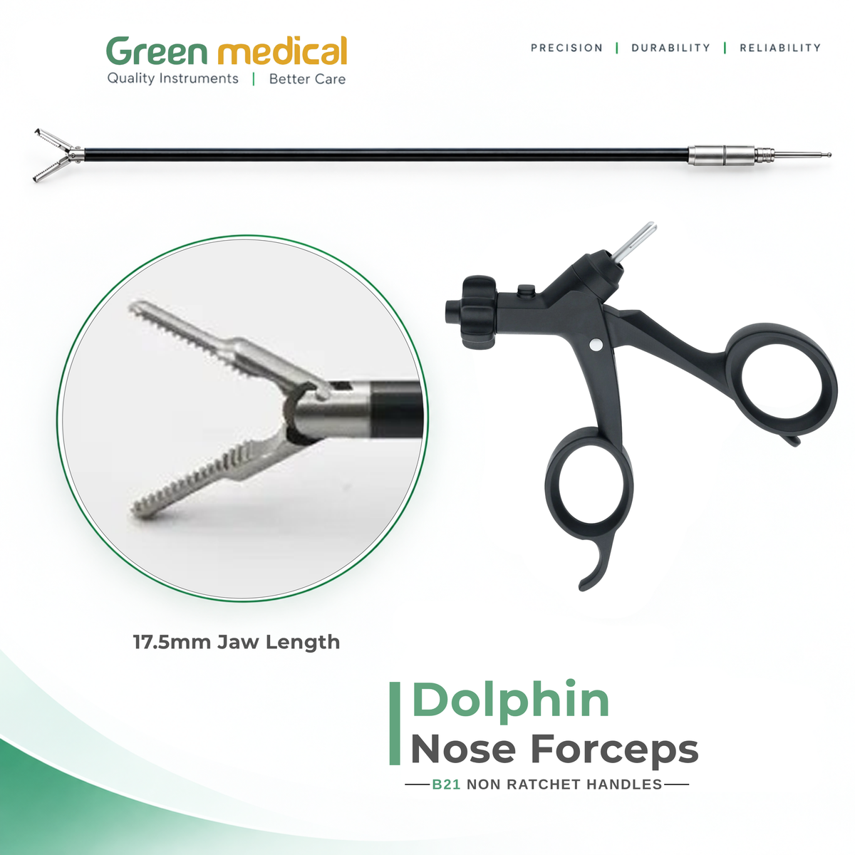 Reusable Monopolar Endoscopic Electrosurgical Instruments With B21 Non Ratchet Handle – German Stainless Steel