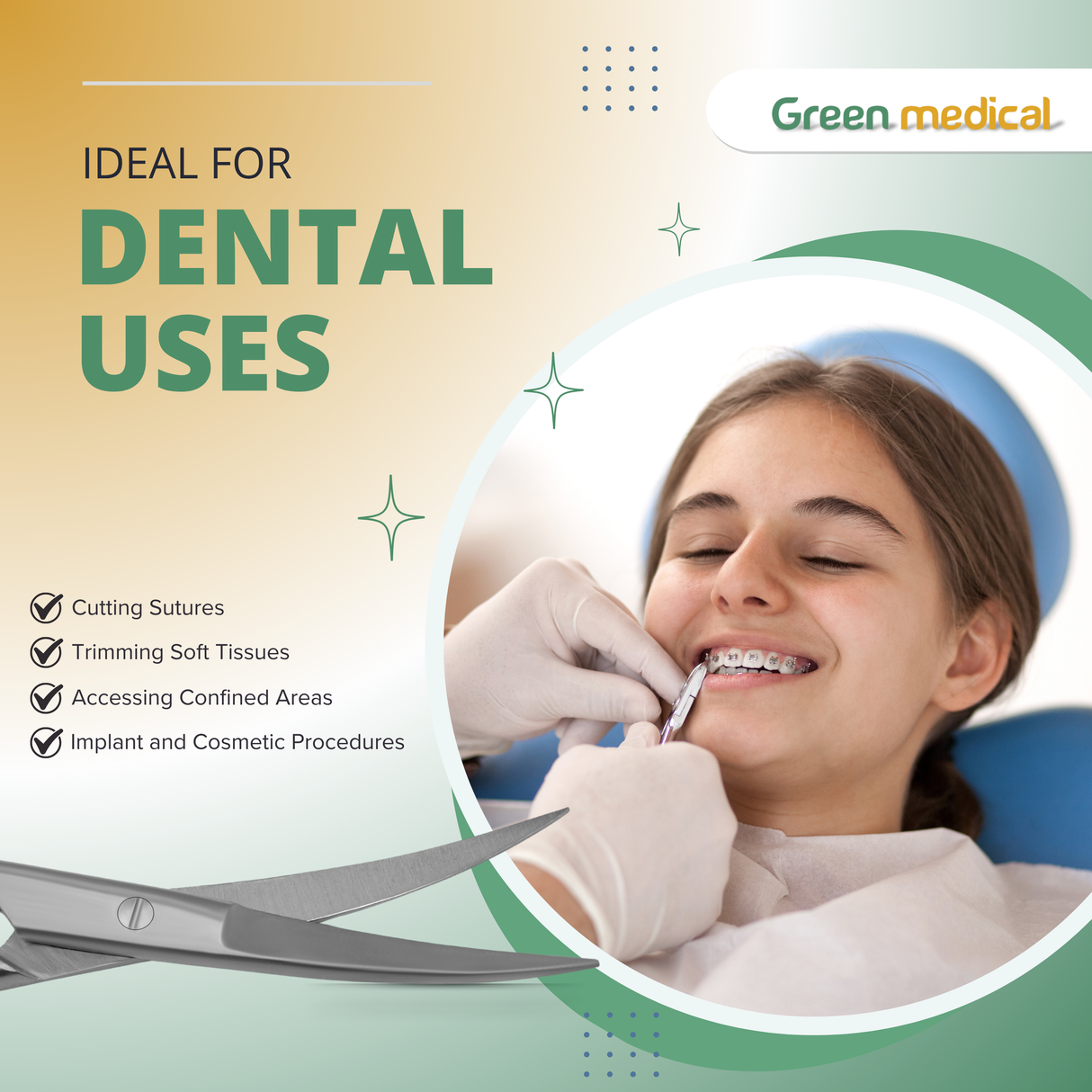 Premium Iris Scissors Curved 4.5" – German Grade | Dental, Surgical & Veterinary Use