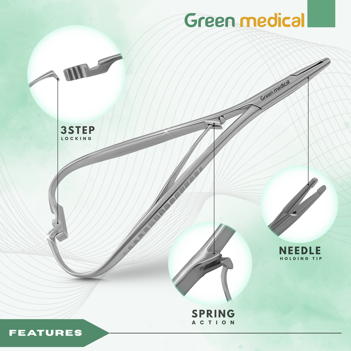 Mathieu Pliers Boynton 5.5" Mathieu Needle Holder Small Mouth Tip German Grade