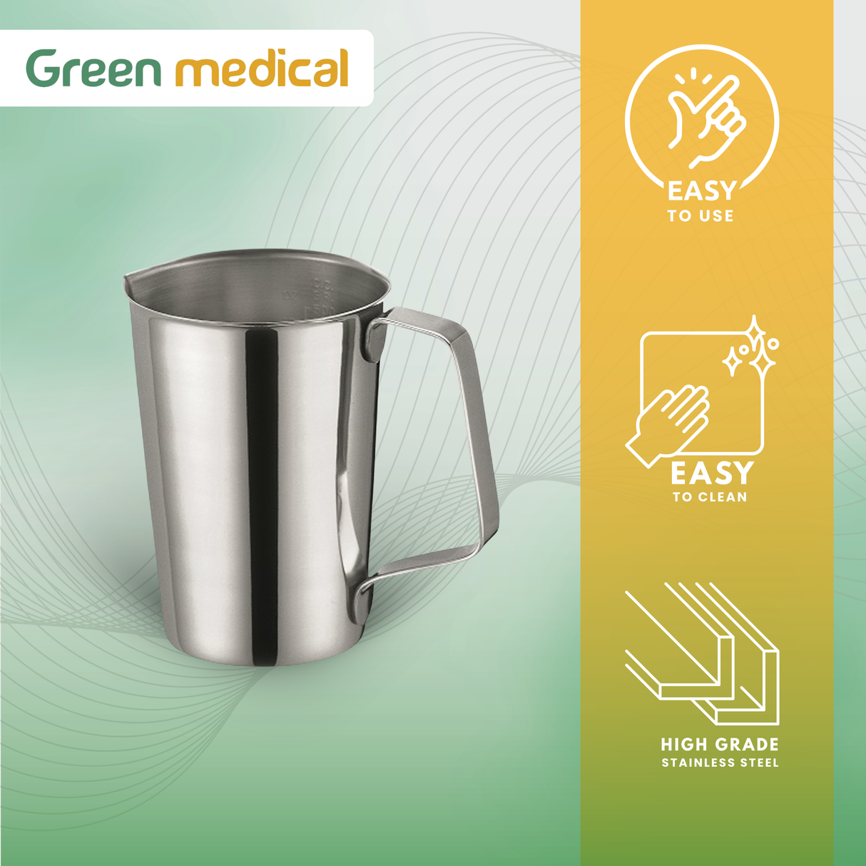 Stainless Steel Beaker 16 oz – Laboratory Medical Dental Utility Cup, Autoclavable