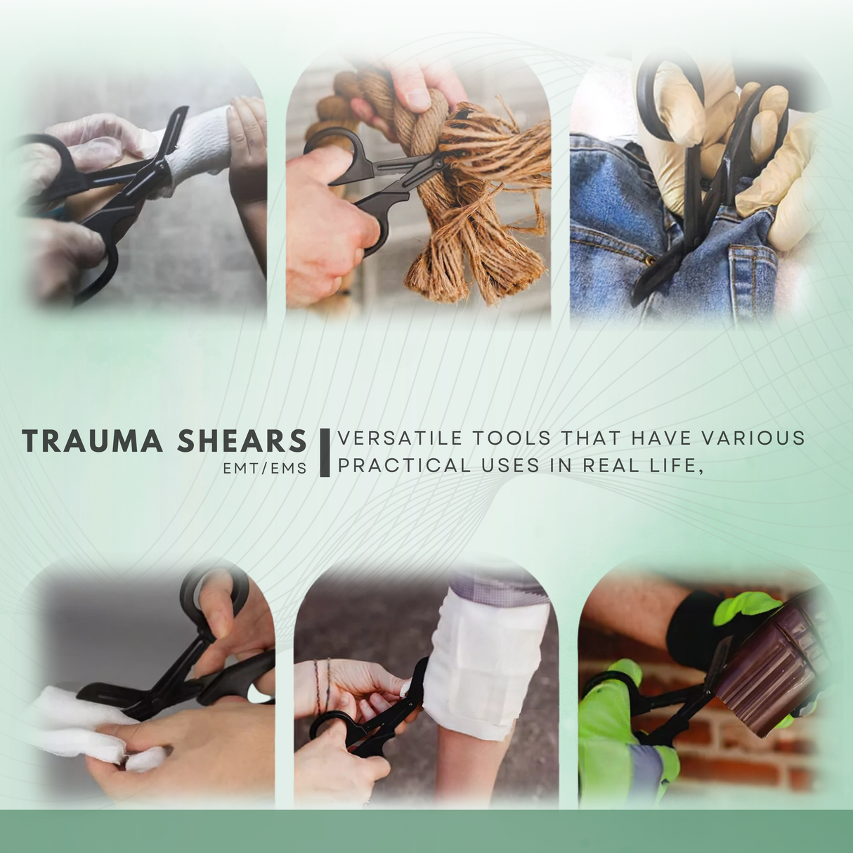 EMT Shears (Scissors) Bandage Paramedic EMS Rescue 5.50" RED TIP German Grade