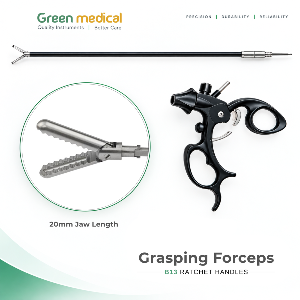 Reusable Monopolar Endoscopic Electrosurgical Instruments – German Stainless Steel