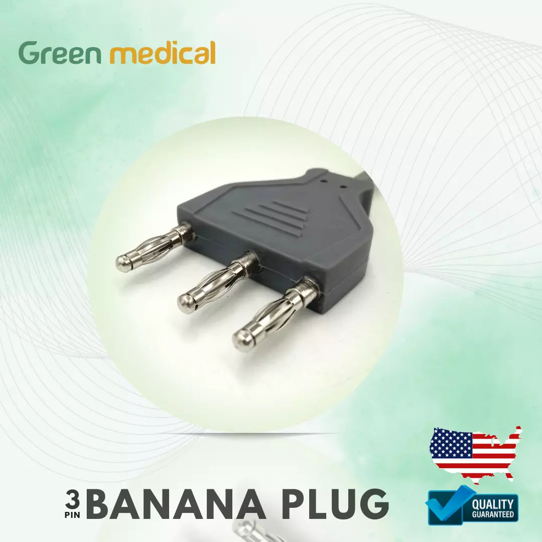 Electrosurgical High Frequency Cord,Monopolar Connecting Cable,3Pin,ø4mm,10'(3m)