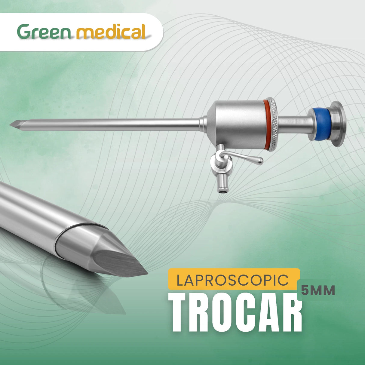 Laparoscopic Trocar Cannula 5mm for Laparoscopy Surgery Instruments Autoclavable