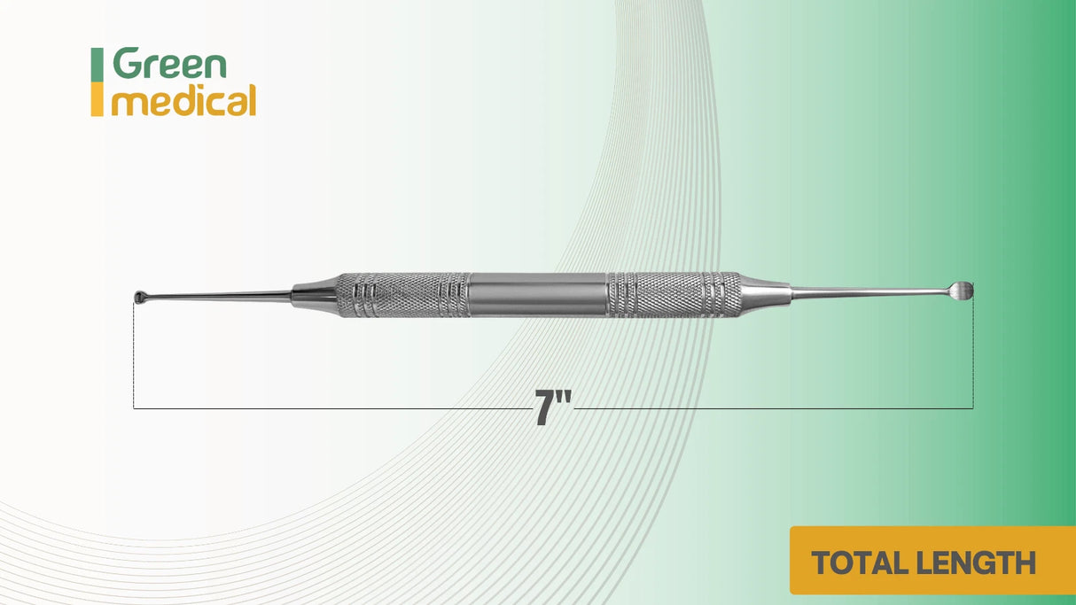 2/4 Molt Bone Curette Dental Surgical Instrument Autoclavable Stainless Steel