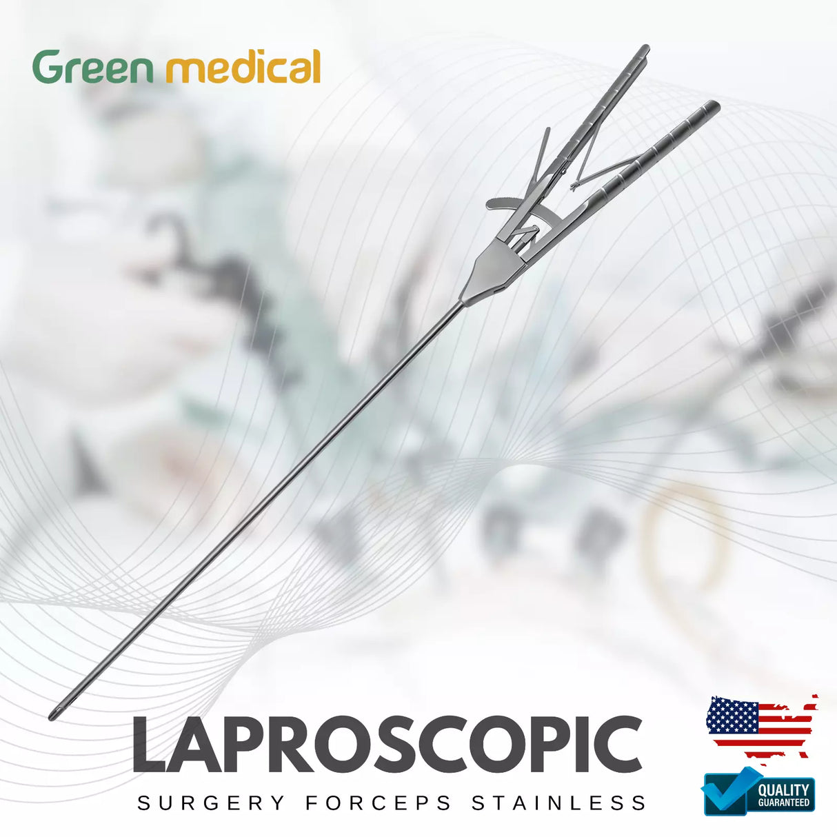 Laparoscopic Sinus Surgery Needle Holder Straight 20" V Type 5 X 330mm Forceps