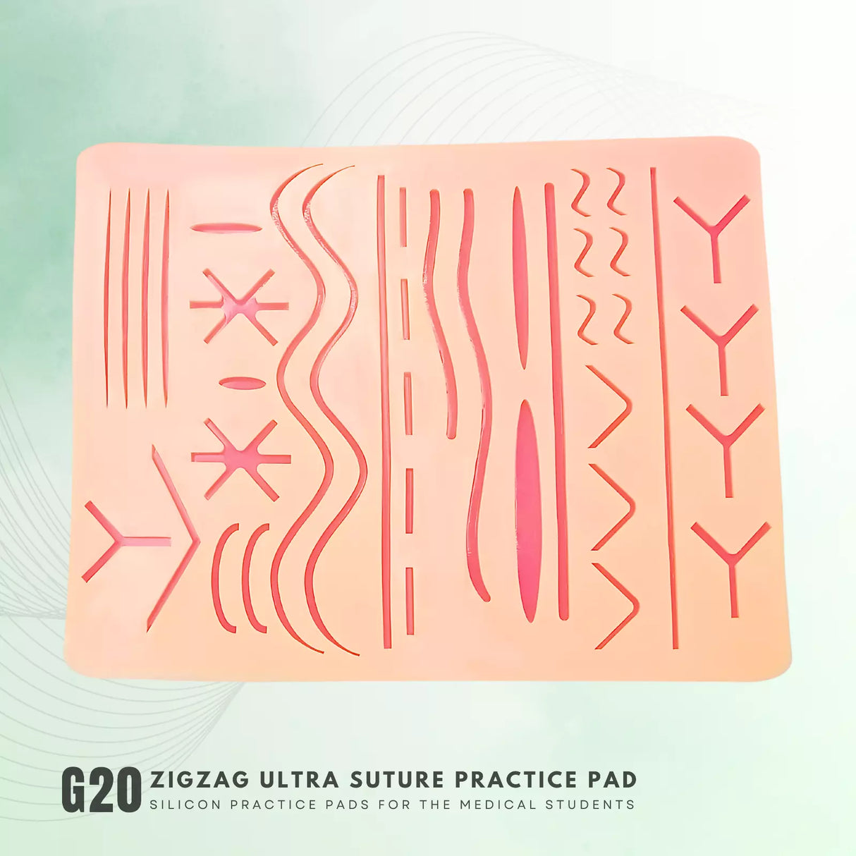 Zigzag Ultra Pattern Suture Practice Pad G20 For The Medical Students