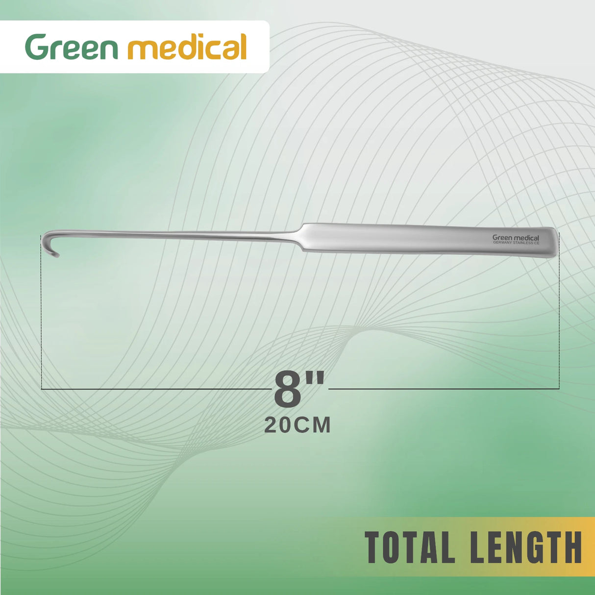Spay Snook Hook Veterinary Surgical Instruments Stainless German Grade