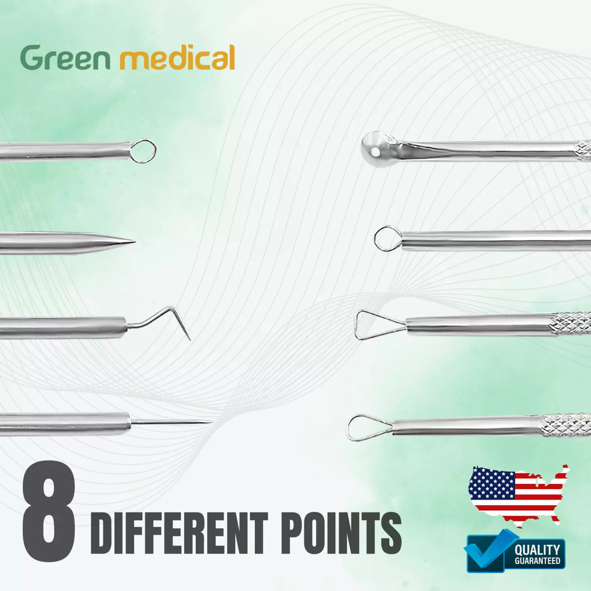 Pimple Popper Blackhead Remover Tool Kit Comedone Acne Spot Zit Extractor Tools