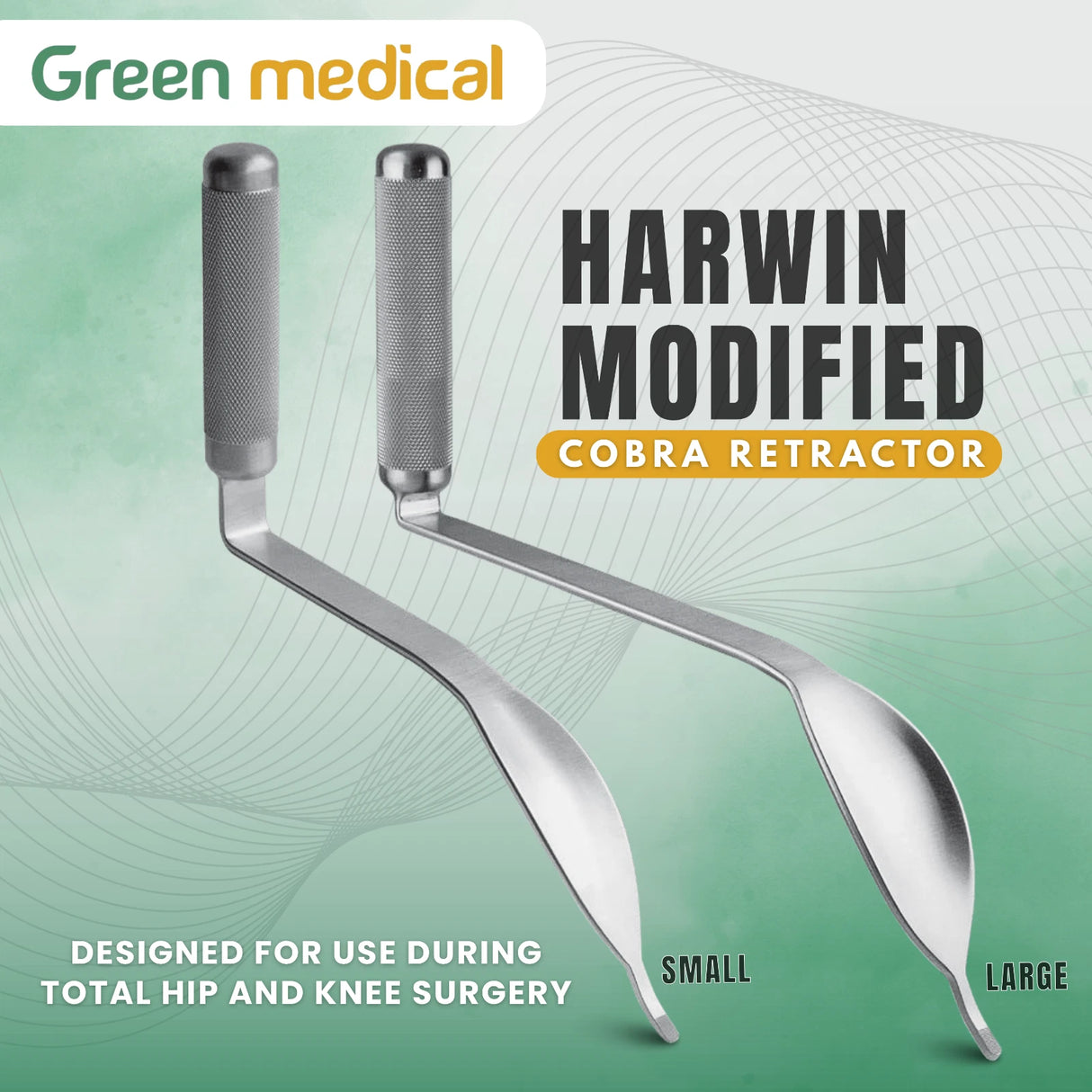 Harwin Modified Cobra Retractor Orthopedic Spine Surgical Instrument Stainless