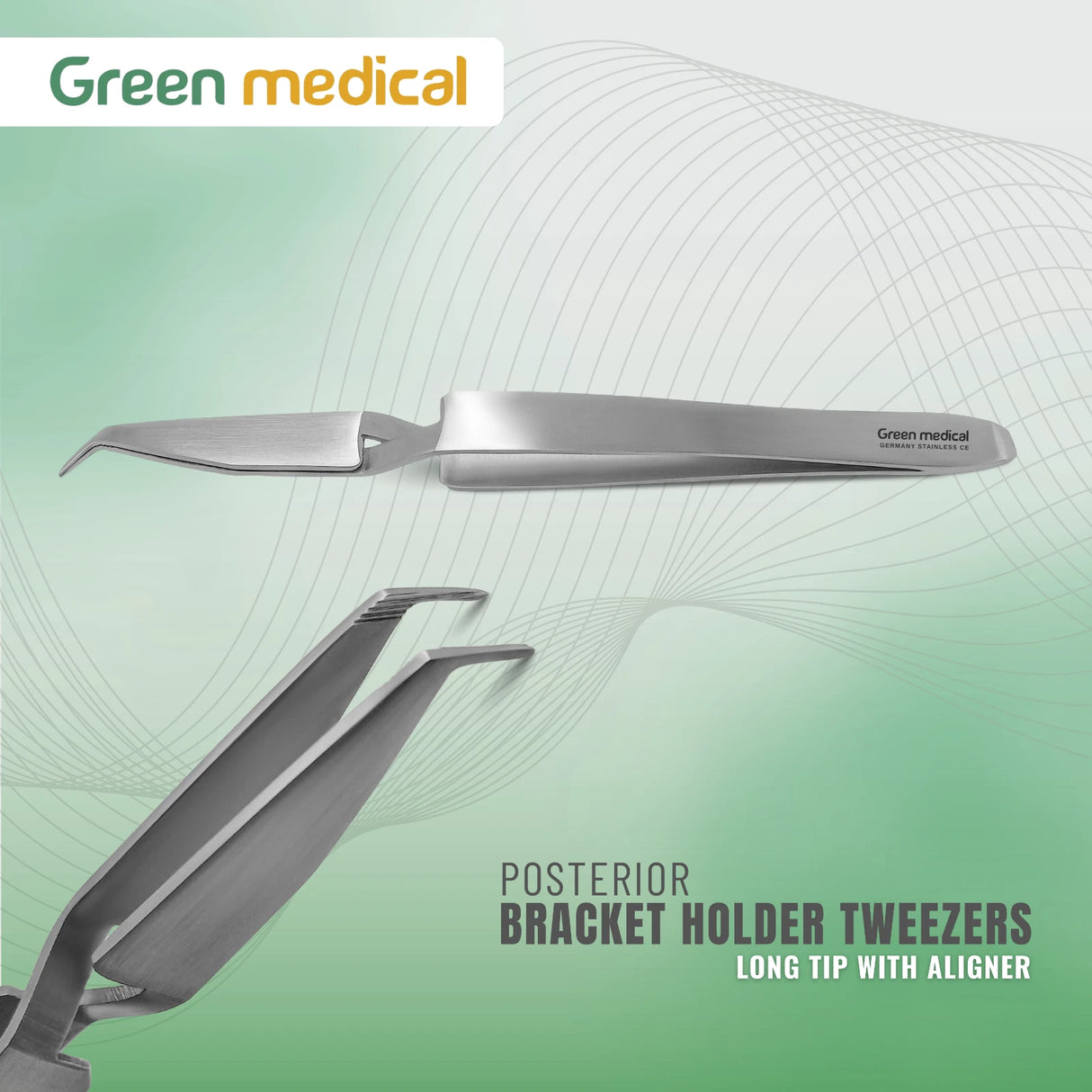 Posterior Bracket Holder Tweezers – Long Tip – Aligner Orthodontic Instrument