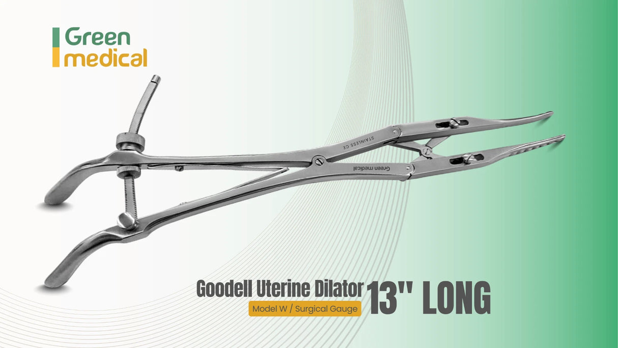 Goodell Uterine Dilator 13" Long Model W/Gauge Stainless Surgical German Grade