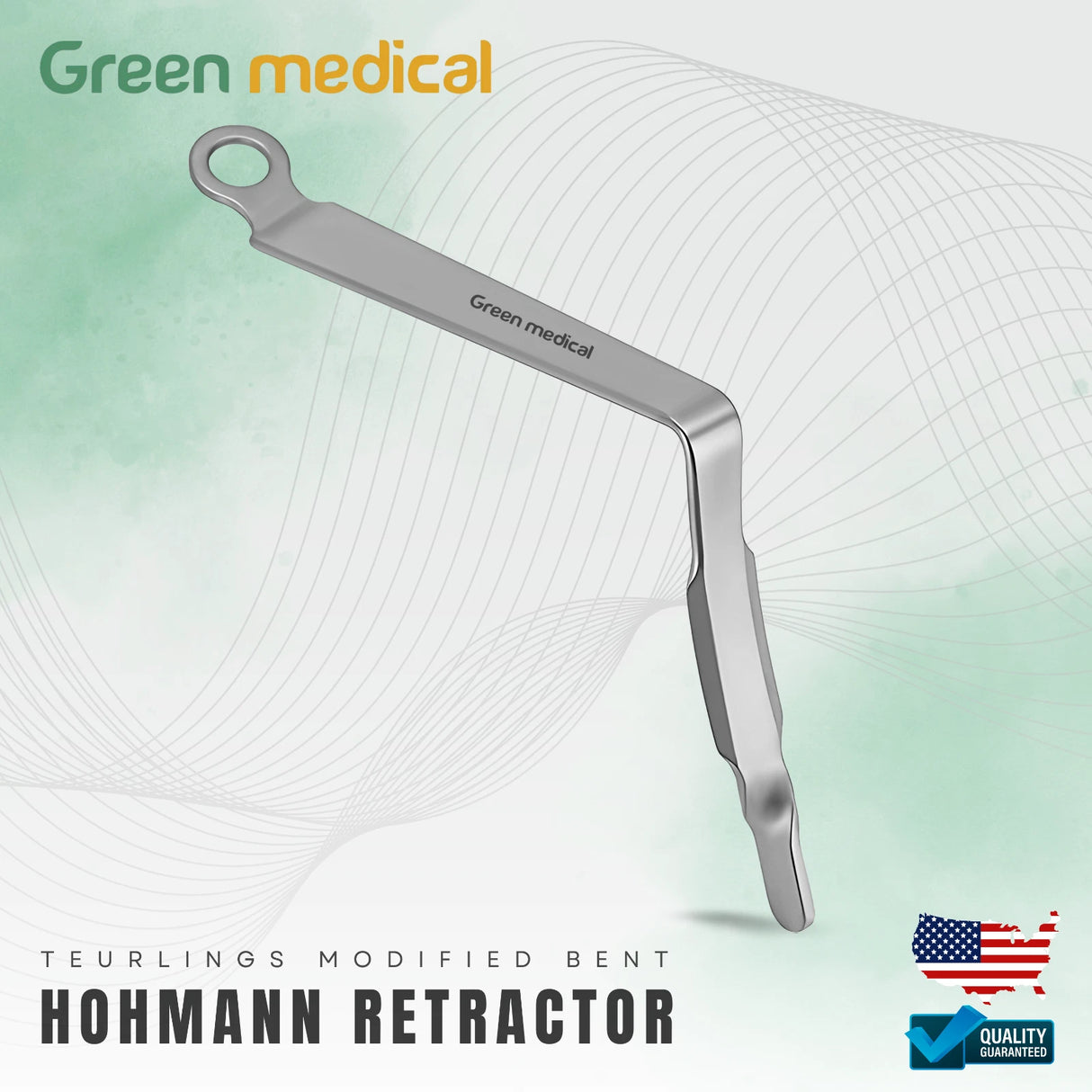 Teurlings Modified Bent Hohmann Retractor Orthopedic Surgical Instrument
