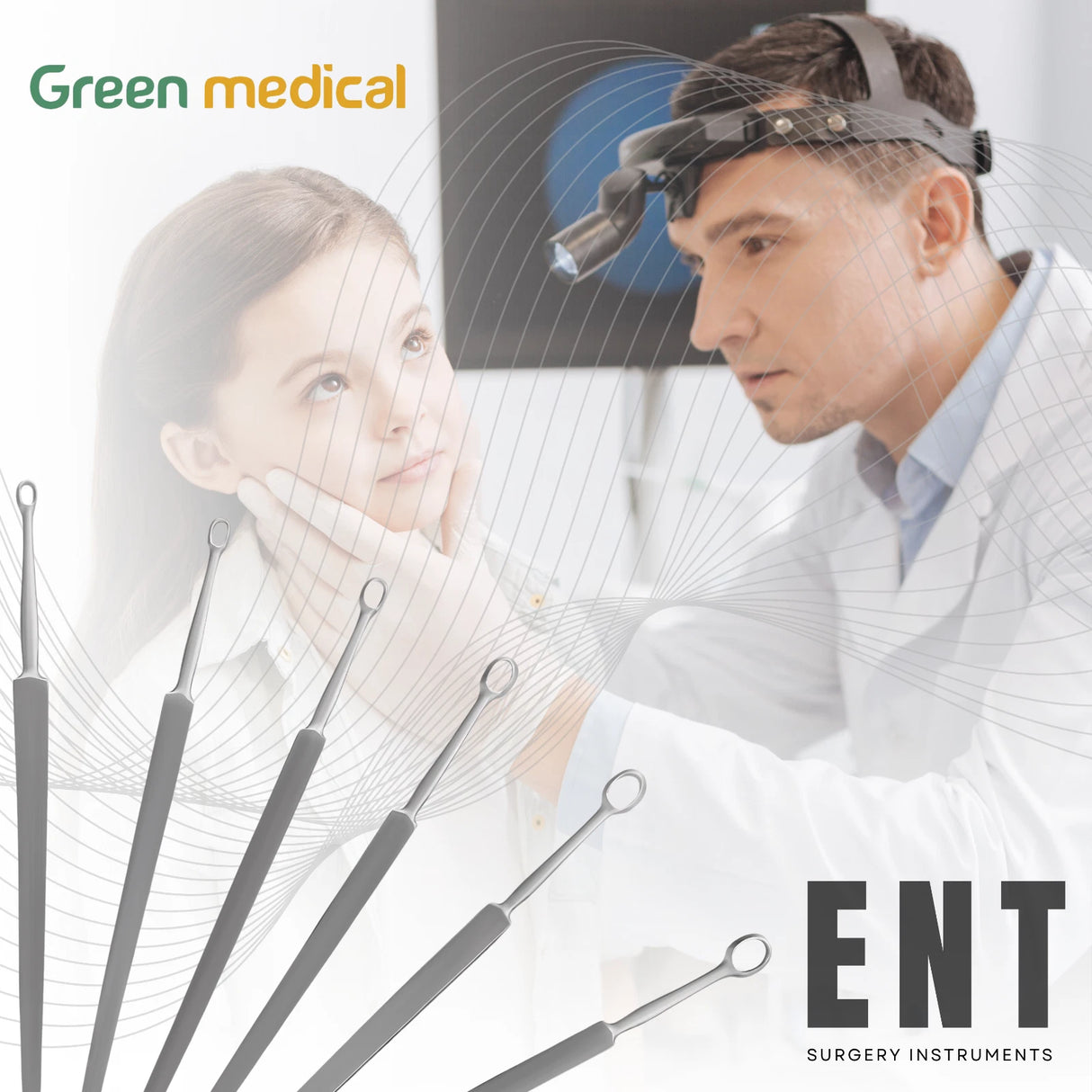 6-Piece Fox Dermal Curettes Set – Sizes 1mm to 6mm – Premium Surgical ENT Instruments – German Grade Steel