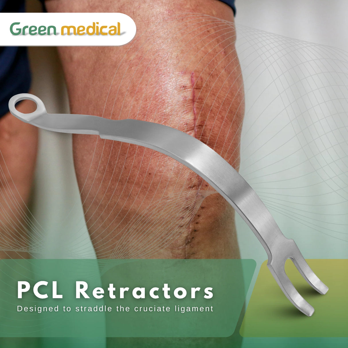 Ortholucent Standard PCL Retractor – Surgical Orthopedic Instrument