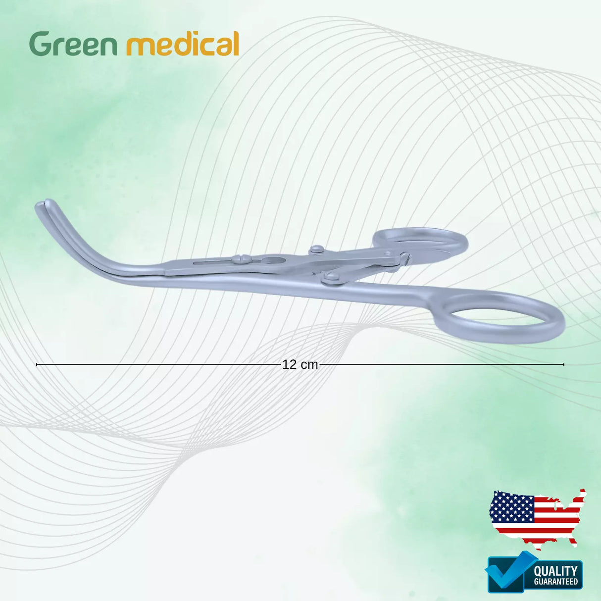 Laborde Tracheal Dilator Forceps 3 Prong 12 CM Surgical OB/Gynecology Instrument