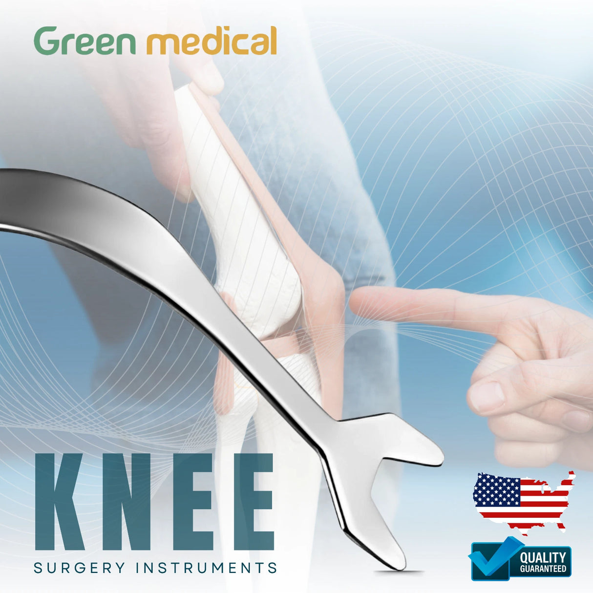 Lester Proximal Tibial TKA Retractor Orthopedic Surgical Instrument Stainless