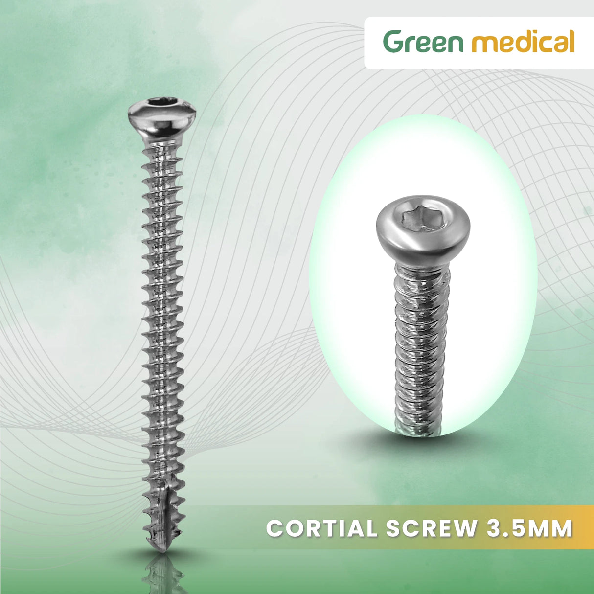 Cortical Screws 3.5mm Self Tapping + Screwdriver Orthopedic Veterinary