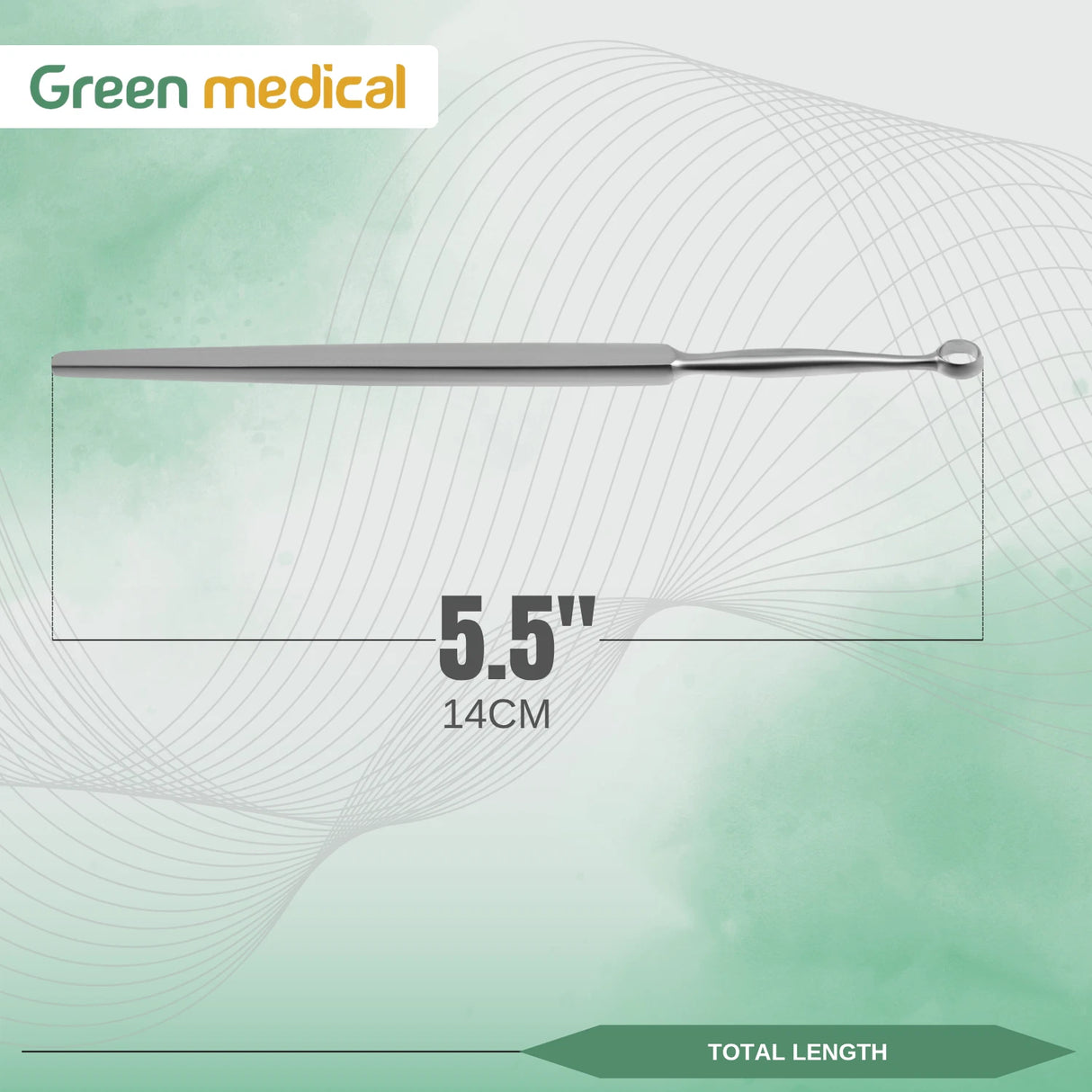 3 Pcs Fox Dermal Curette (5,4,3)mm Round Loop Tip Podiatry Surgical Instruments