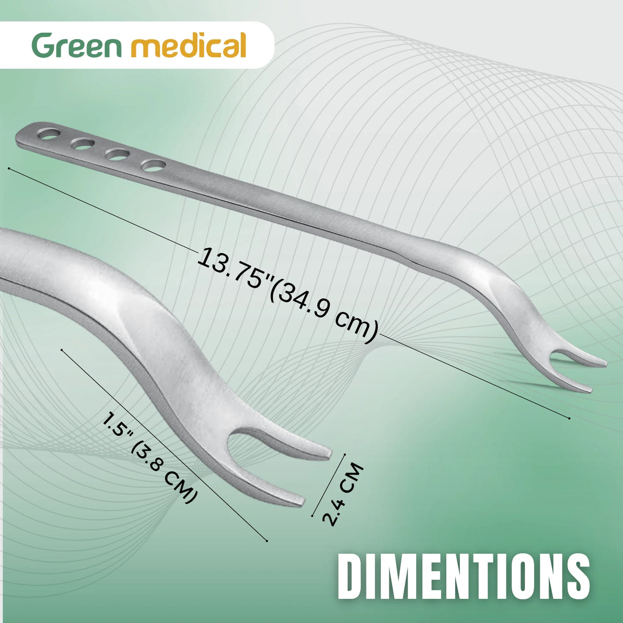 Glassman Posterior Condylar Retractor Ortho Spine Surgery Osteophyte Tool