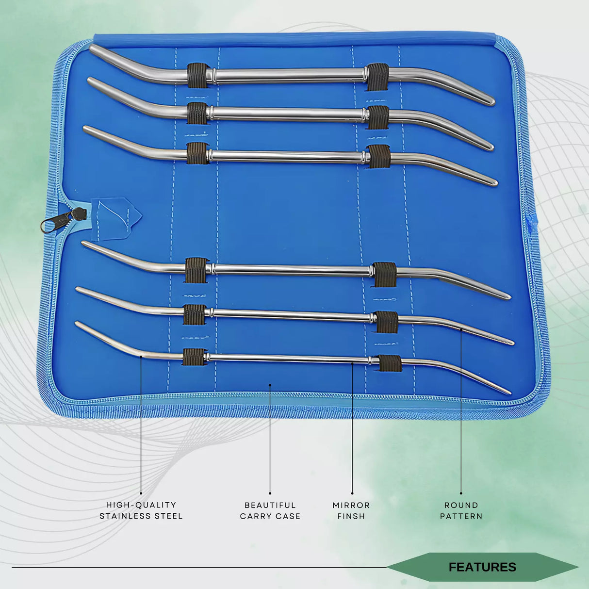 6 Pcs Hank Uterine Dilator Set Gynecology Surgical Instruments German Grade