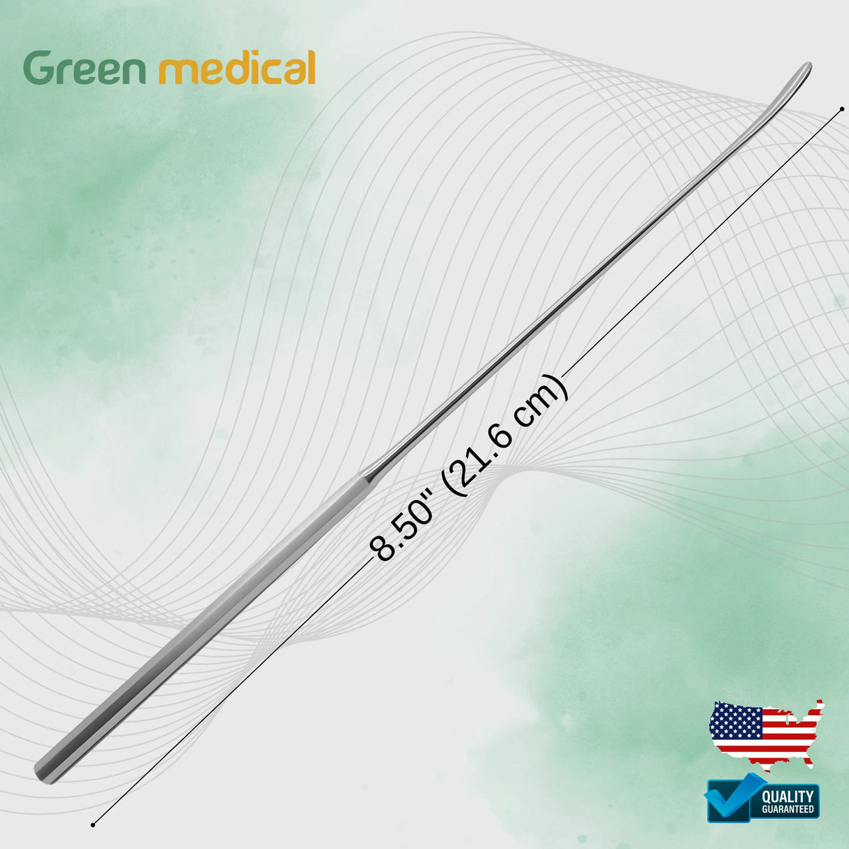 Penfield #4 Surgical Dissector – 21.6cm Neuro & Spine Instrument, Single-Ended Stainless Steel