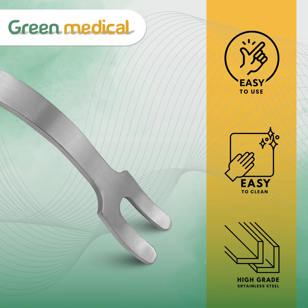 Wide Prong PCL Retractor Surgical Orthopedic Instrument German Grade