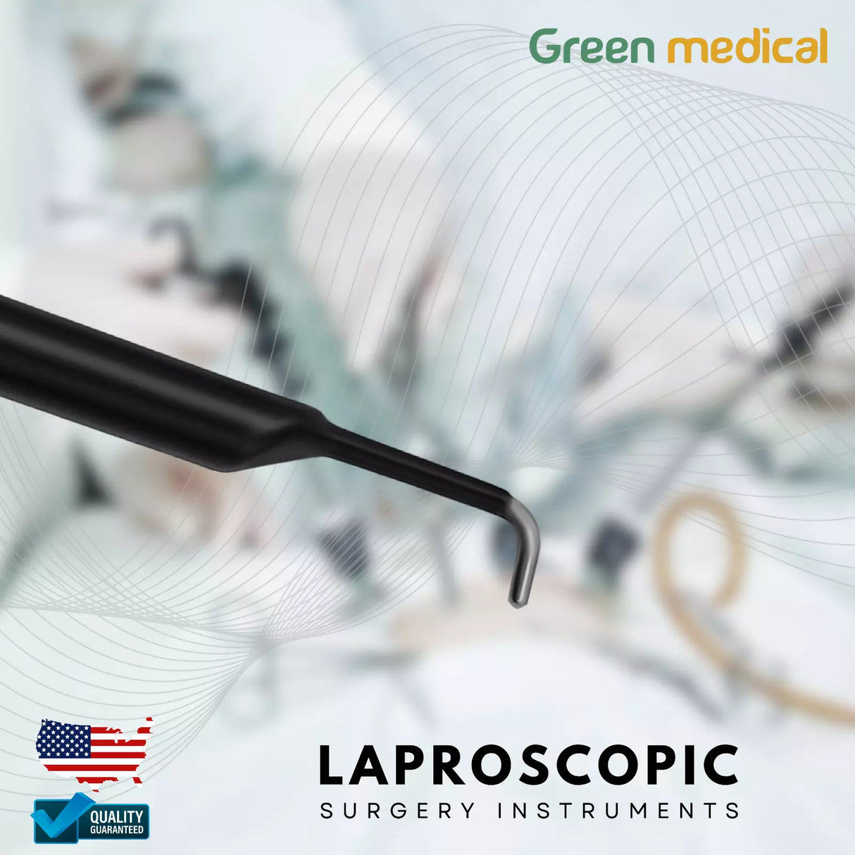 L-Hook 5 mm Insulated Electrode laparoscopic monopolar With Banana Plug