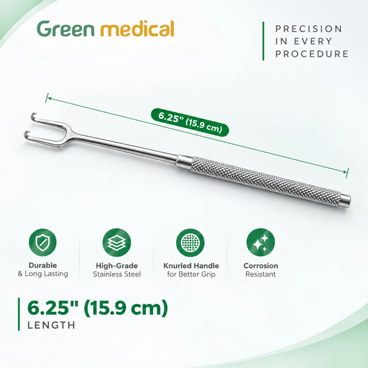 4 Pcs Joseph Skin Hook Set 6.25" Double Sharp Prong Surgical Retractors German Grade