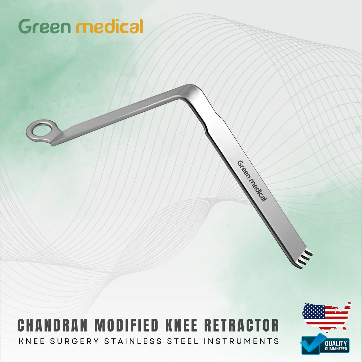 Chandran Modified Knee Retractor Surgical Orthopedic Instrument Stainless Steel