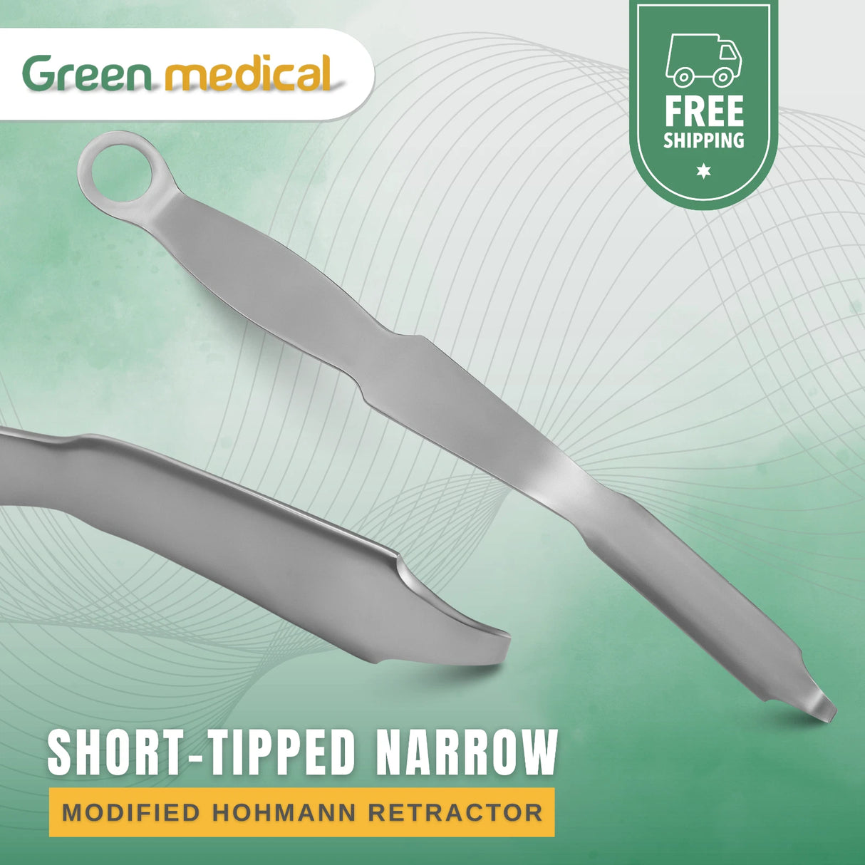 Short Tipped Narrow Hohmann Retractor Orthopedic Surgical Tool German Grade