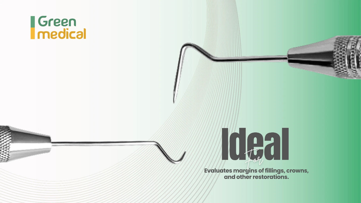 2A Pigtail Dental Explorer – Caries Detection & Restoration Examination Tool