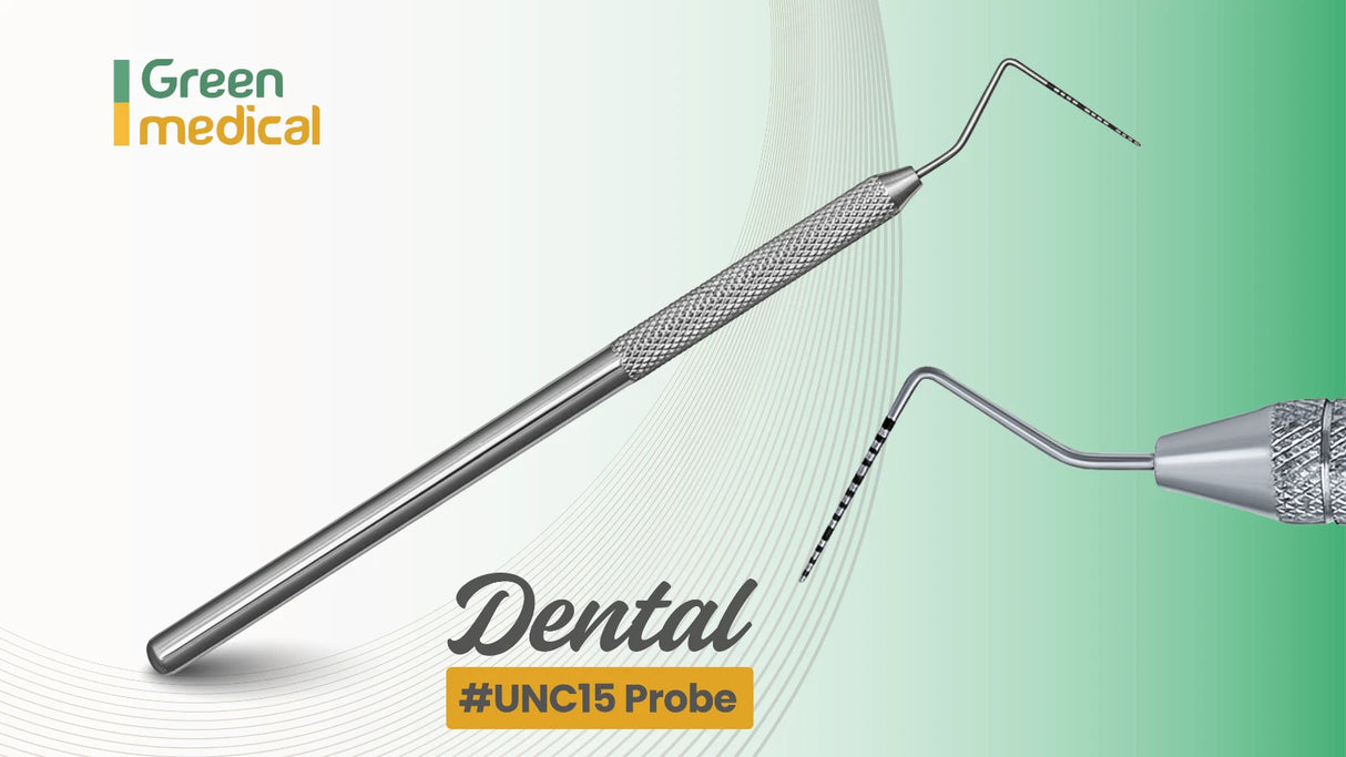 Dental UNC15 Periodontal Probe 1–15mm Pocket Depth Measuring Instrument