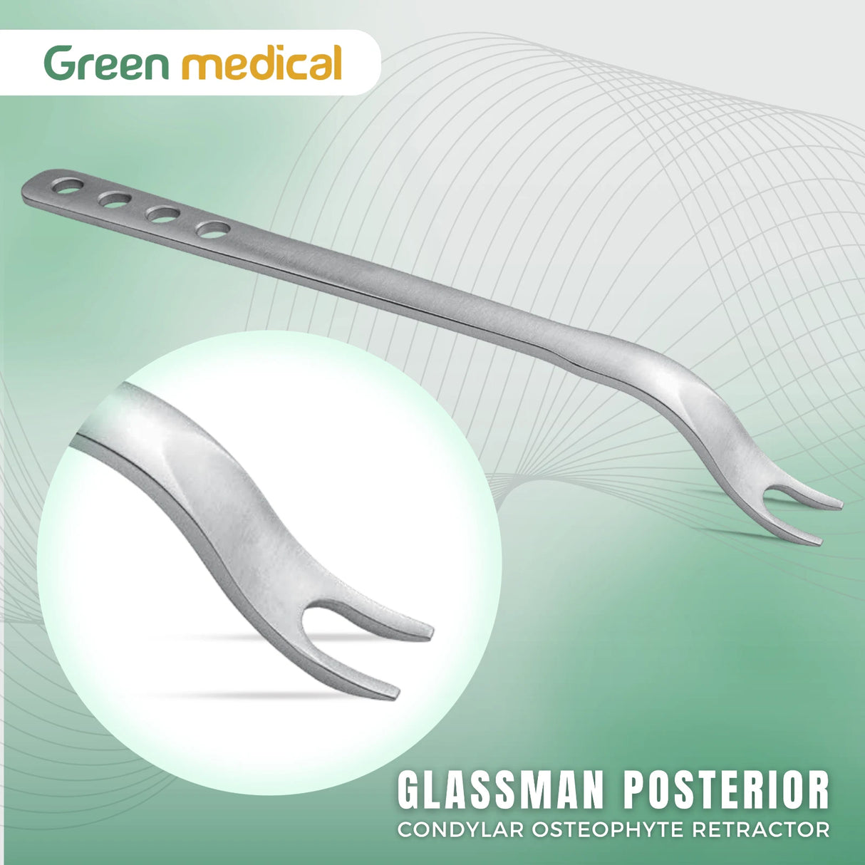 Glassman Posterior Condylar Retractor Ortho Spine Surgery Osteophyte Tool