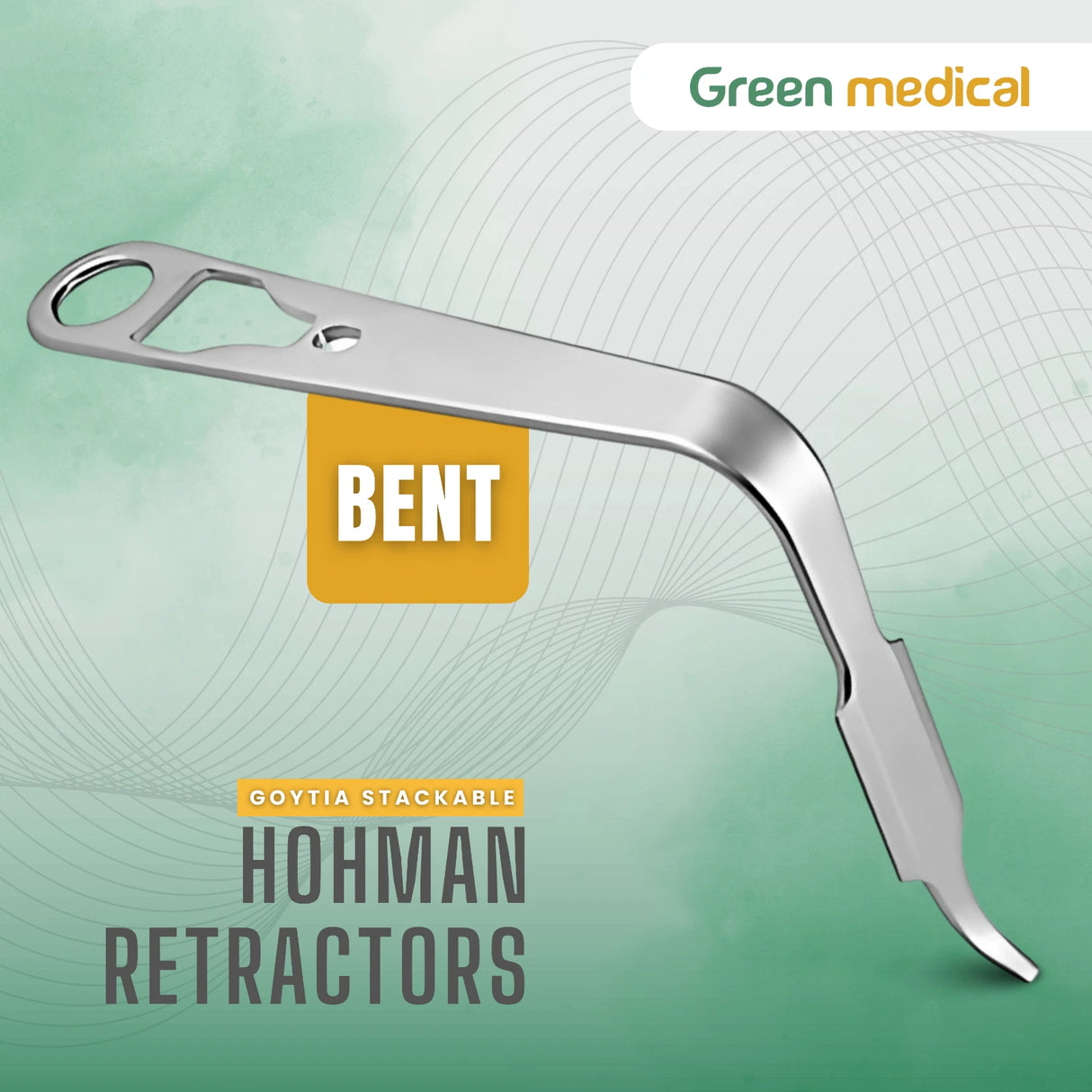 Goytia Stackable Bent Hohmann Retractor Orthopedic Surgical Instrument Stainless