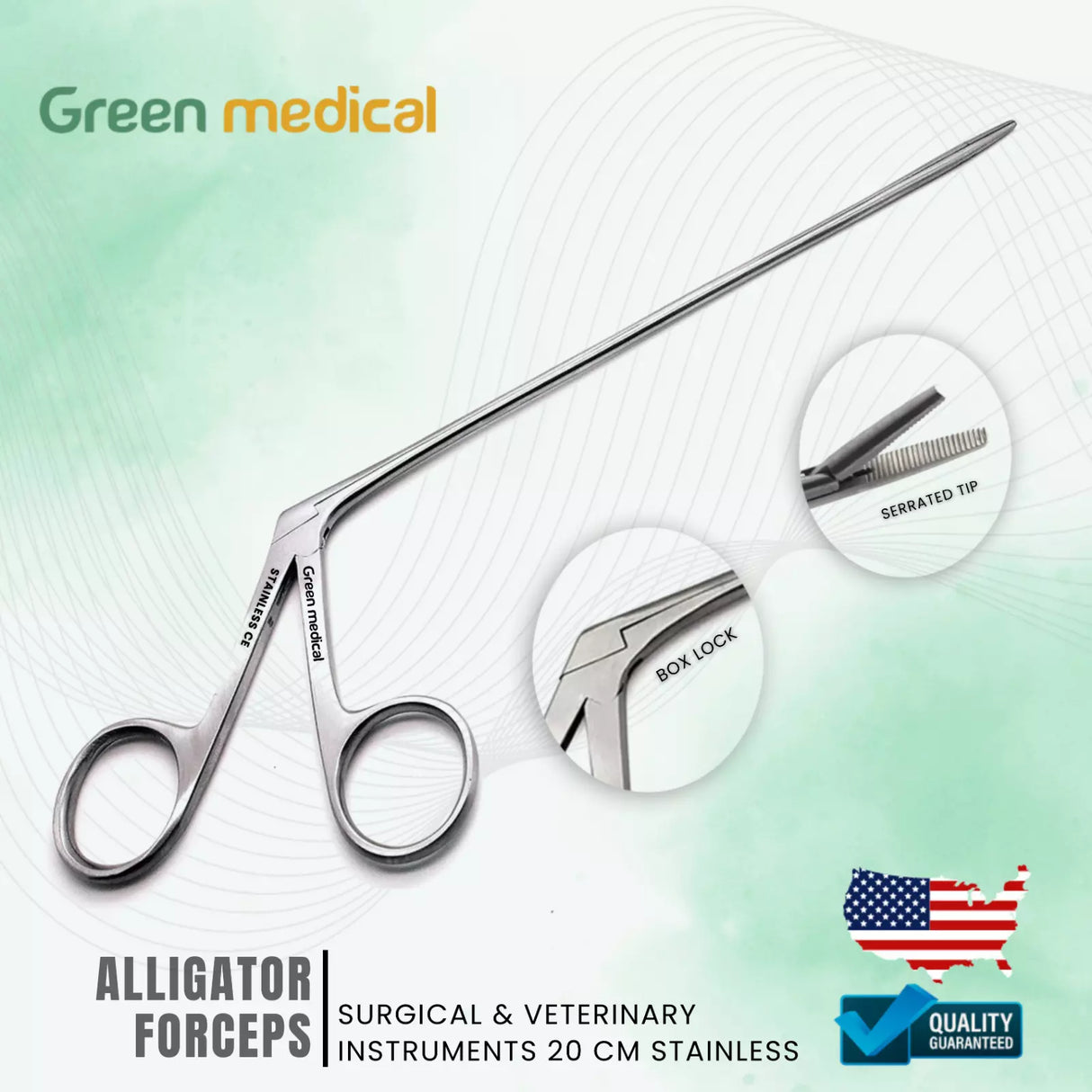 Hartman Alligator Ear Forceps 8" (20cm) Surgical & Veterinary Instruments