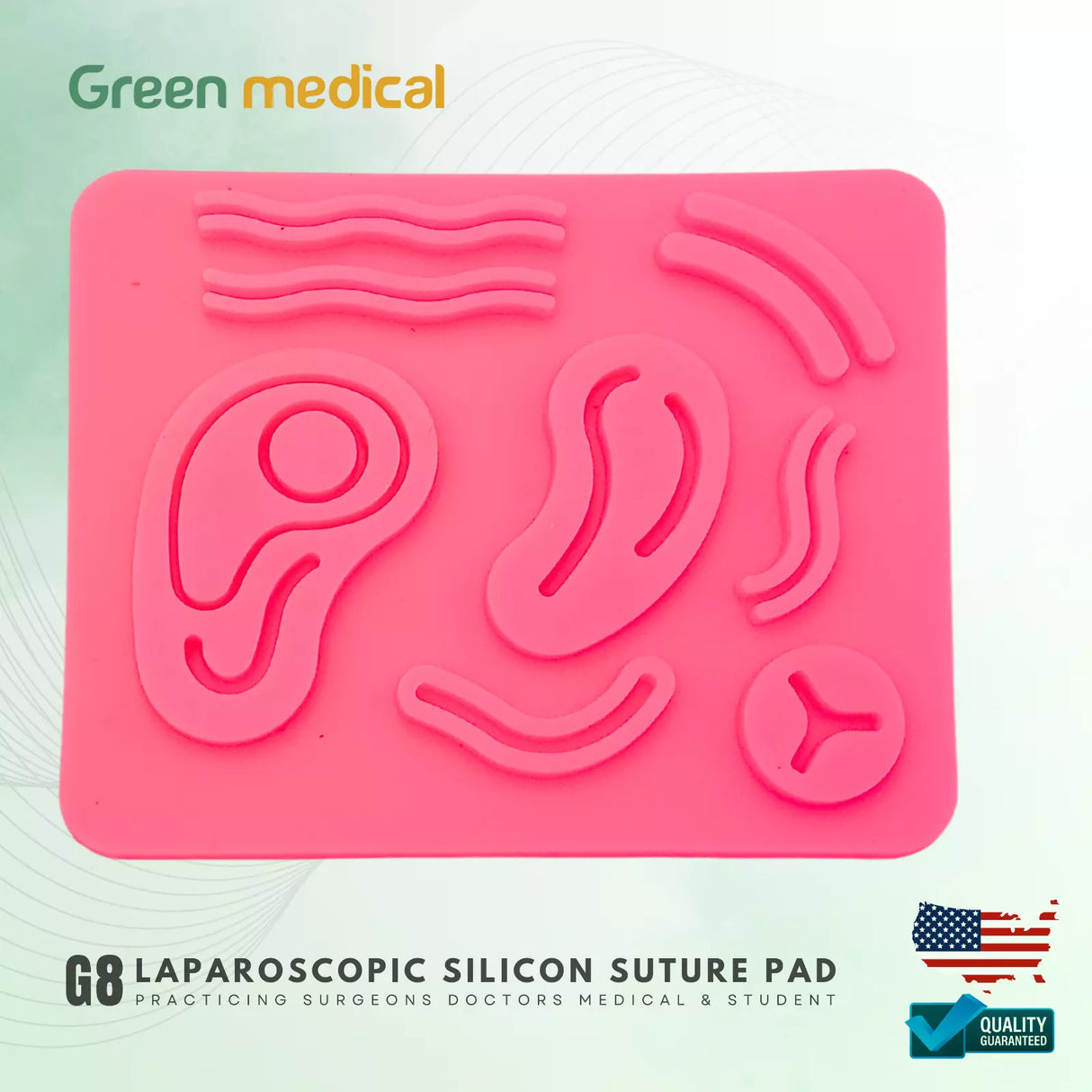 Laparoscopic Silicon Suture Pad G8 Practicing Surgeons Doctors & Student