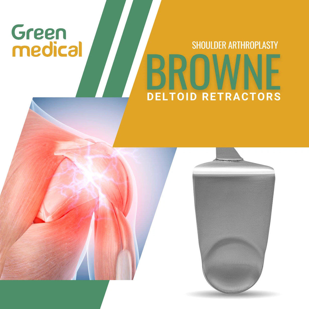 Browne Deltoid Retractor Deep Small – Orthopedic Surgical Shoulder Instrument