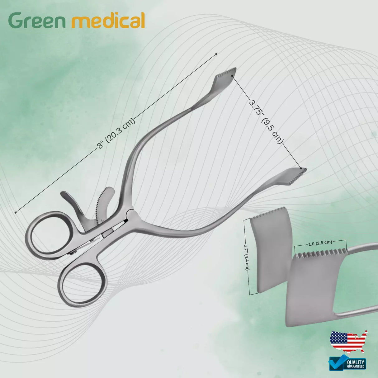 Meyerding Self-Retaining Laminectomy Retractor 4.4 X 2.5cm Spread 3.75" German Grade