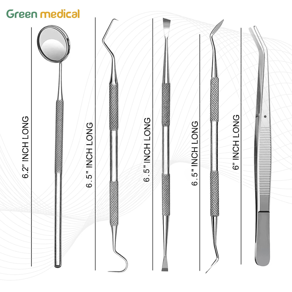 Professional Dental Oral Hygiene Kit 5 Tools Deep Cleaning Scaler Teeth Care Set