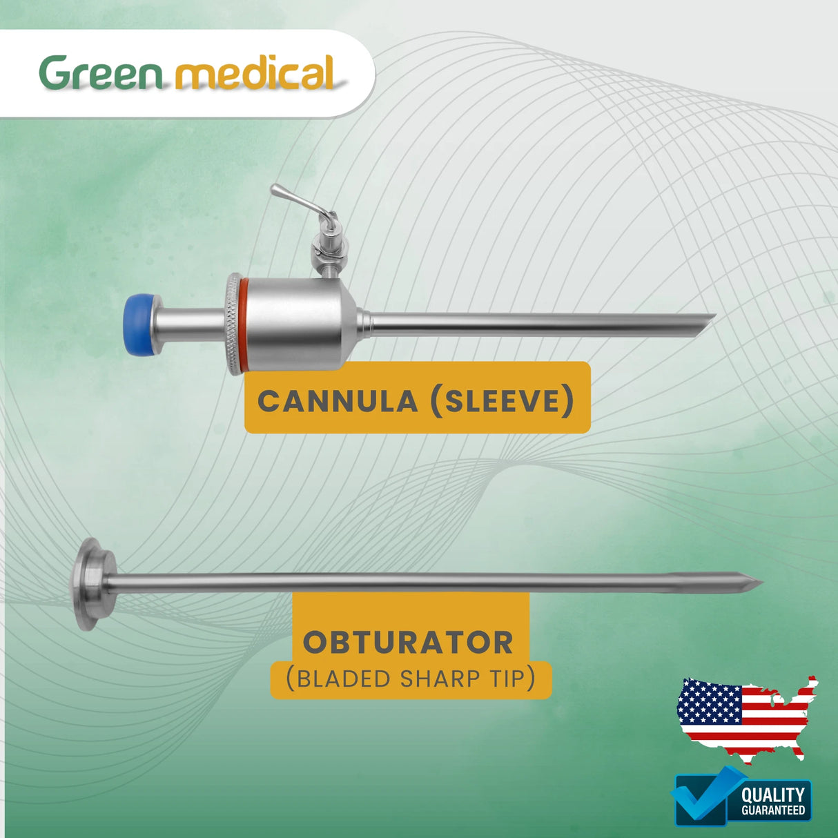 Laparoscopic Trocar Cannula 5mm for Laparoscopy Surgery Instruments Autoclavable